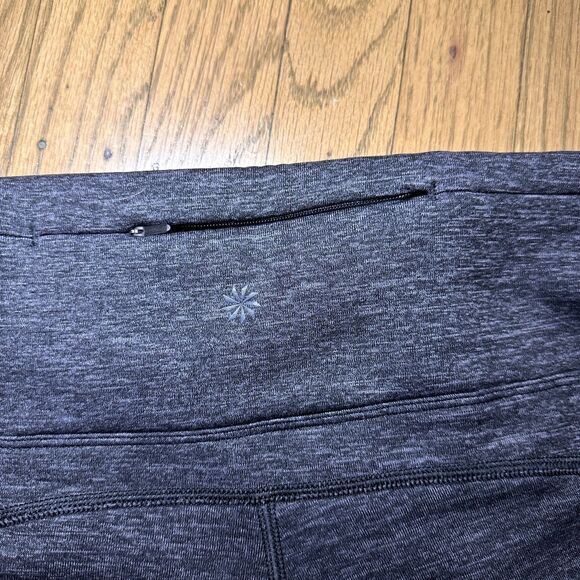 Athleta Altitude Tight in Polartec Power Stretch Leggings Grey Womens Size Large - Picture 7 of 9